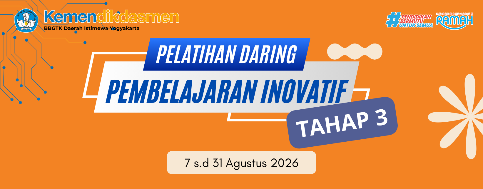 Pelatihan Pembelajaran Inovatif Daring Tahap 3