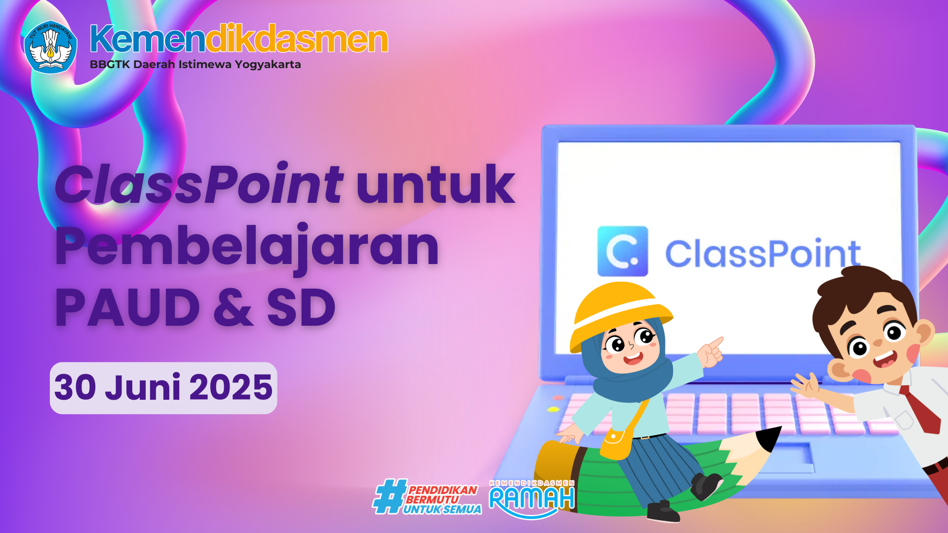 Thumbnail Program Padhet Guru Maju: ClassPoint untuk Pembelajaran PAUD &amp; SD