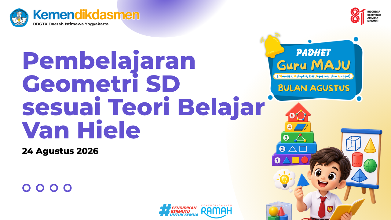 Thumbnail Program Padhet Guru Maju: Pembelajaran Geometri SD sesuai teori belajar Van Hiele