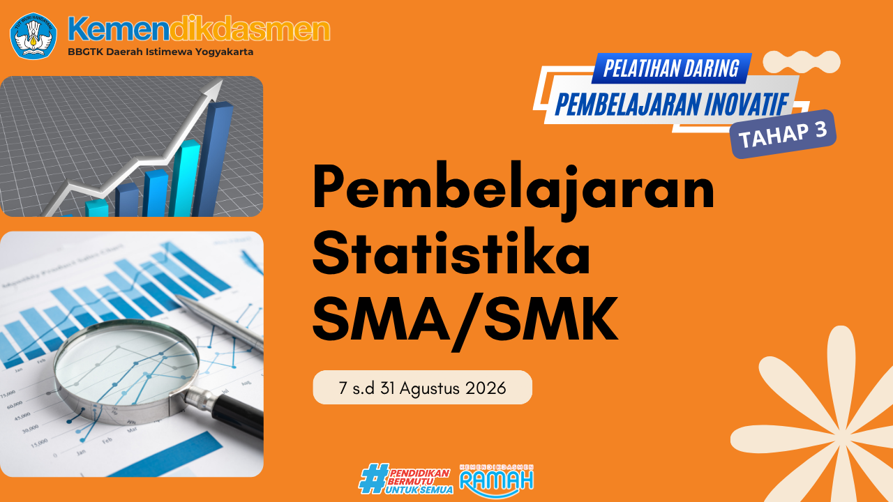 Thumbnail Pelatihan Pembelajaran Inovatif Daring Tahap 3: Pembelajaran Statistika SMA/SMK