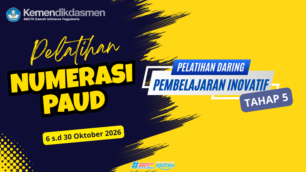 Thumbnail Pelatihan Pembelajaran Inovatif Daring Tahap 5: Pembelajaran Numerasi PAUD