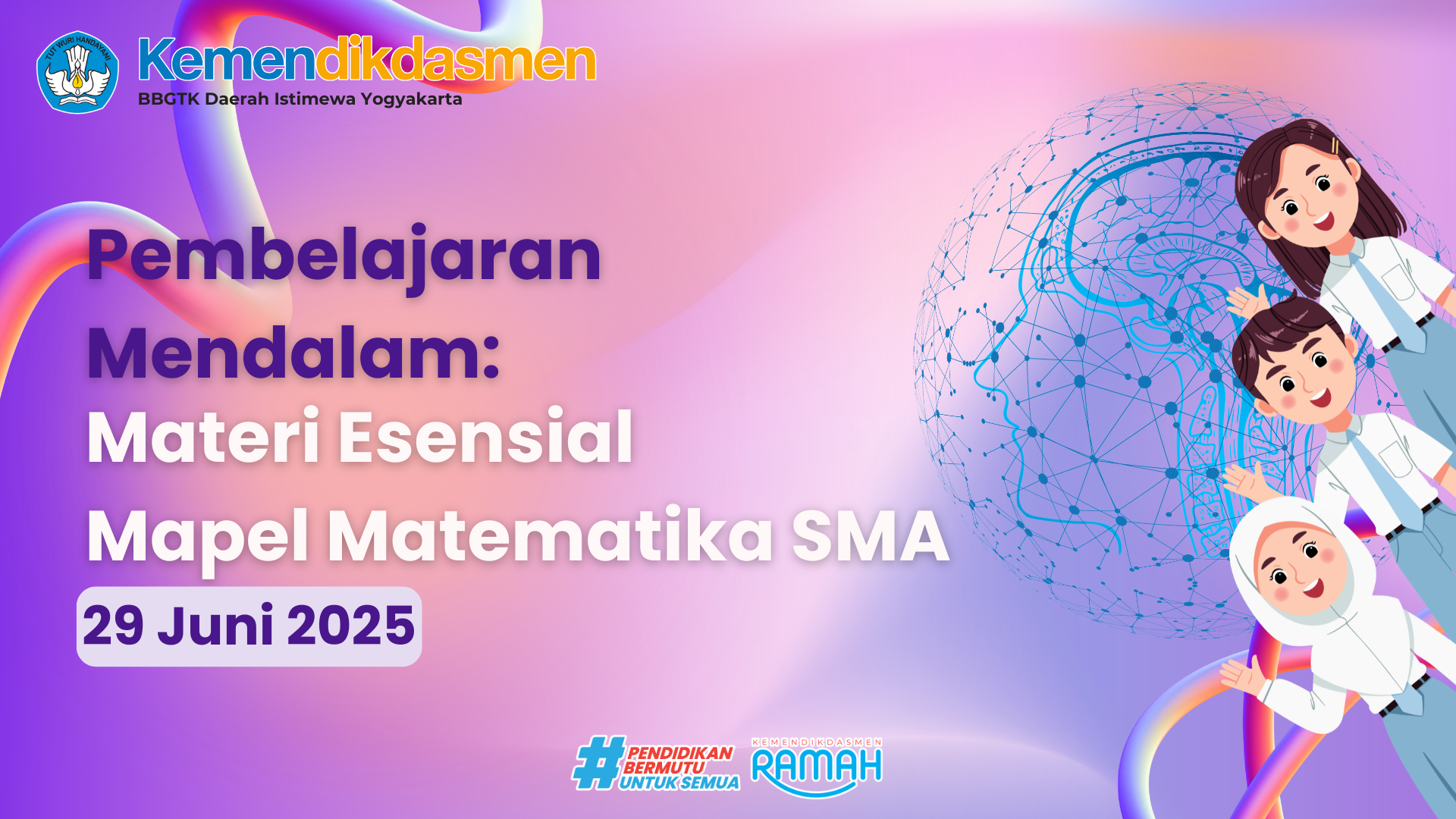 Thumbnail Program Padhet Guru Maju: Pembelajaran Mendalam (Materi Esensial Mapel Matematika SMA)