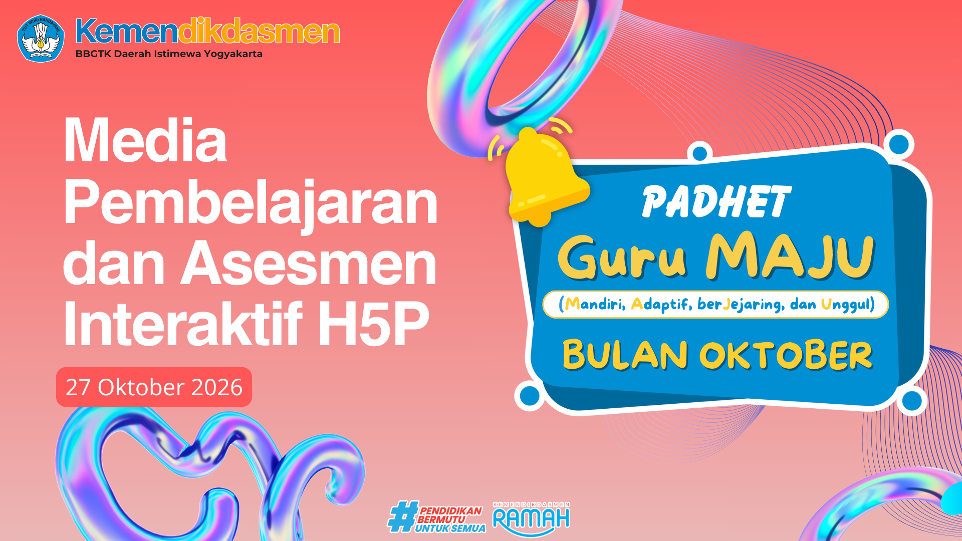 Thumbnail Program Padhet Guru Maju:  Media Pembelajaran dan Asesmen Interaktif H5P