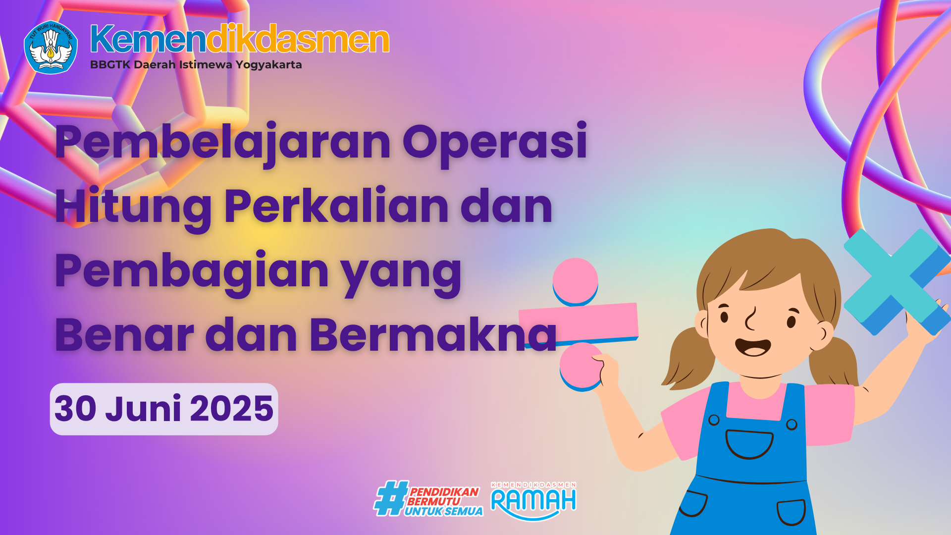 Thumbnail Program Padhet Guru Maju: Pembelajaran Operasi Hitung Perkalian dan Pembagian yang Benar dan Bermakna