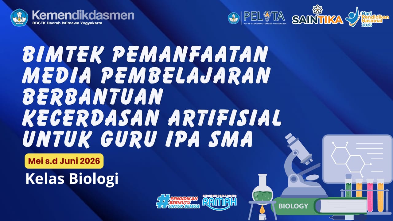 Thumbnail Bimtek Pemanfaatan Media Pembelajaran Berbantuan Kecerdasan Artifisial untuk Guru IPA SMA (BIOLOGI)