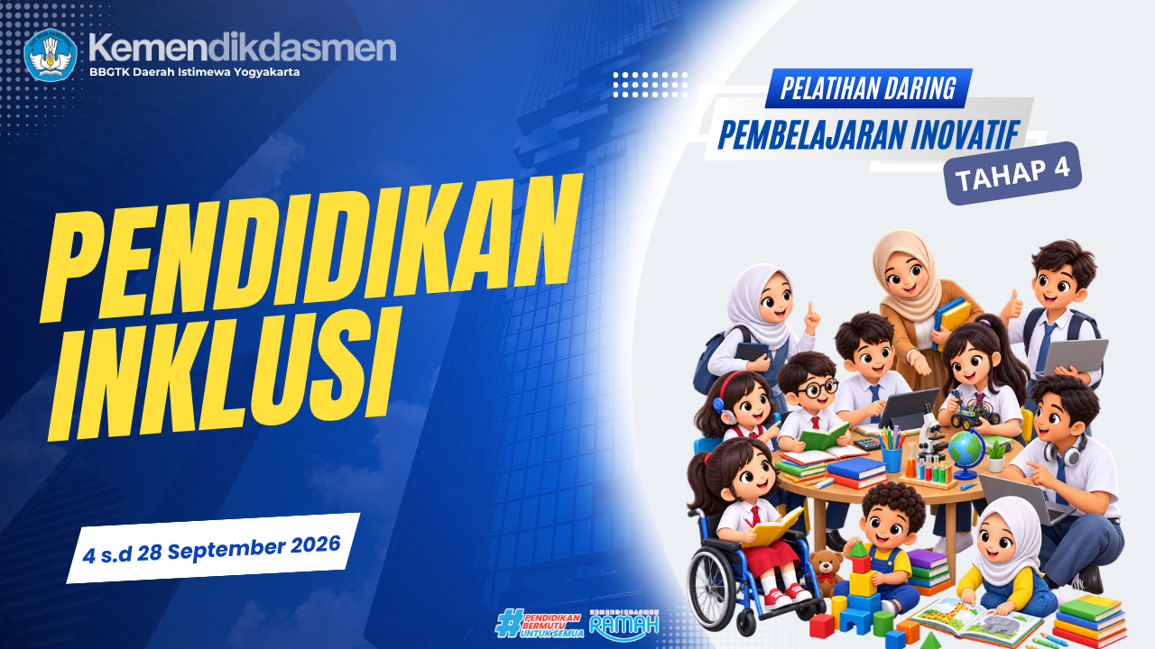 Thumbnail Pelatihan Pembelajaran Inovatif Daring Tahap 4: Pendidikan Inklusi