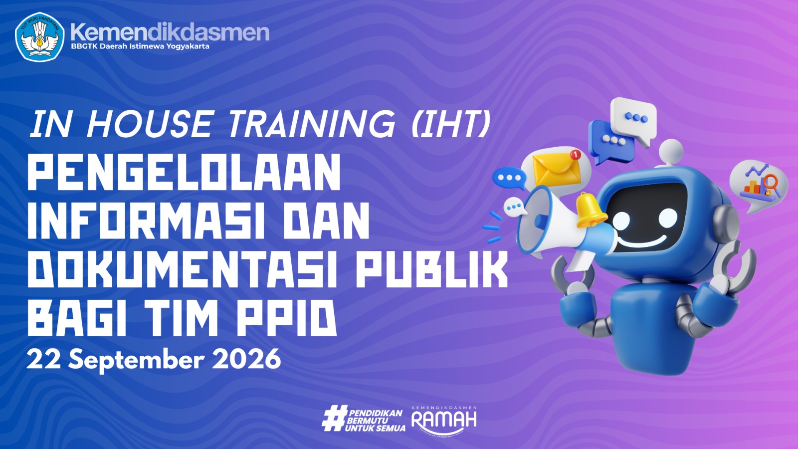 Thumbnail IHT Pengelolaan Informasi dan Dokumentasi Publik bagi TIM PPID BBGTK DIY